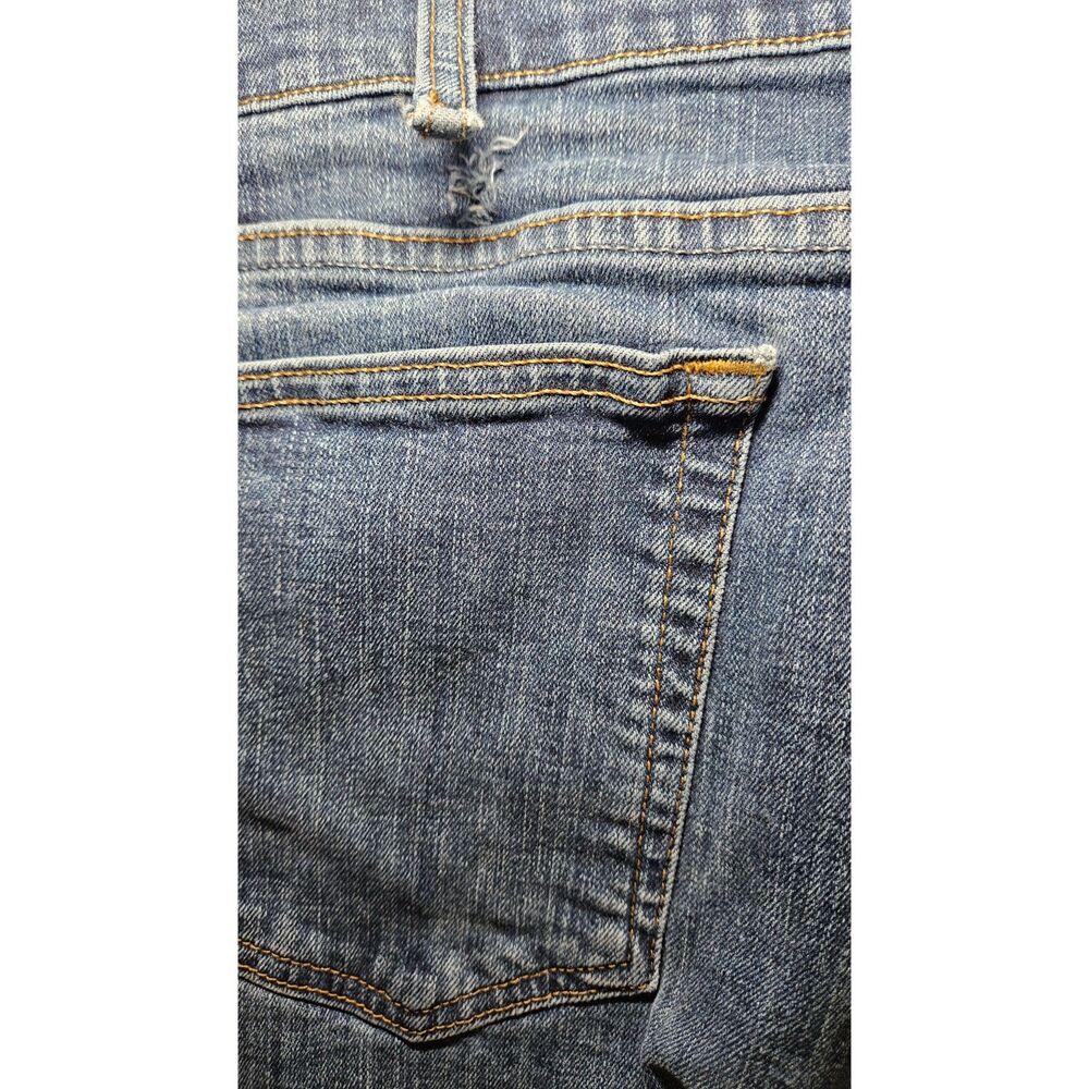 Wrangler Premium Quality Men's Jeans 44x30 Blue Distressed Straight Leg Denim - Picture 5 of 7